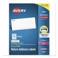 Office Jansan | Avery 05167 0.5 in. x 1.75 in. Easy Peel White Address Labels with Sure Feed Technology - White (8000/Box) image number 0