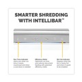  | Fellowes Mfg Co. 5015101 Powershred LX200 12 Sheet Capacity 14.5 in. x 10.25 in. x 20.69 in. Electronic Micro-Cut Shredder - White image number 4