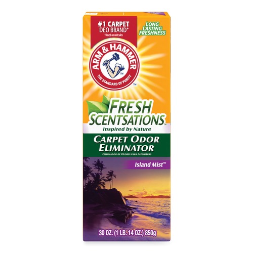 Odor Control | Arm & Hammer 33200-11535 30 oz. Fresh Scentsations Carpet Odor Eliminator - Island Mist (6/Carton) image number 0