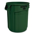 Trash Cans | Rubbermaid Commercial FG262000DGRN BRUTE 20 Gallon Vented Round Resin Container - Dark Green image number 0