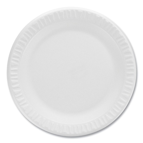 Dart 9PWCR Concorde Non-Laminated 9 in. Foam Plates - White (125-Piece/Pack) image number 0