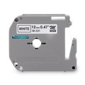 Bulk Savings Pricing 2 | Brother P-Touch M2312PK M Series 0.47 in. x 26.2 ft. Tape Cartridges for P-Touch Labelers - Black on White (2/Pack) image number 1