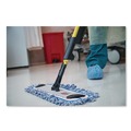Mops | Rubbermaid Commercial FGQ41600BL00 18 in. Nylon/Polyester Microfiber High Absorbency Mop Pad - Blue (6/Carton) image number 4