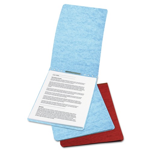 Office Jansan | ACCO A7017028 8.5 in. x 11 in. 2 in. Capacity Two-Piece Prong Fastener Top Bound Report Cover with Tyvek Reinforced Hinge - Red image number 0
