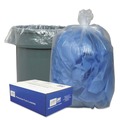 Office Jansan | Classic Clear 1507143 60 Gallon 0.9 mil 38 in. x 58 in. Linear Low-Density Can Liners - Clear (10 Bags/Roll, 10 Rolls/Carton) image number 3