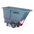 Cleaning Carts | Rubbermaid Commercial 2192462 1 cu yd BRUTE DURATILT Frame Tilt Truck Standard Duty 1200 lb Capacity Gray image number 2