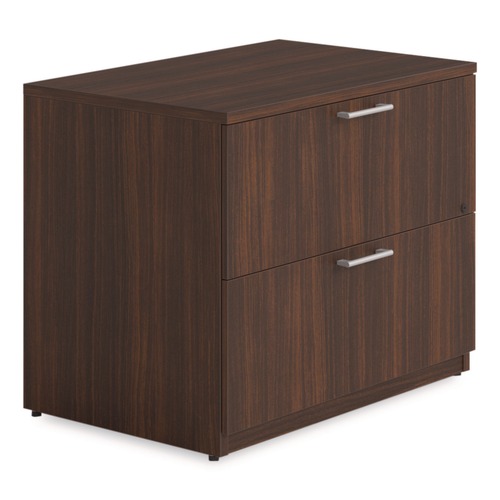Office Filing Cabinets & Shelves | Alera AE1NZK-2436LF HRG 36 in. x 24 in. x 29 in. Seville Series 2-Drawer Lateral Legal File Cabinet - Mahogany image number 0
