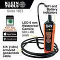 Klein Tools ET20 Borescope Lithium-Ion Wi-Fi Inspection Camera with On-Board LED Lights image number 6