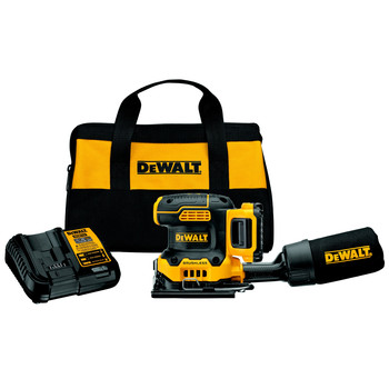 SHEET SANDERS | Dewalt DCW200D1 20V MAX XR Lithium-Ion Variable Speed 1/4 in. Sheet Cordless Sander Kit (2 Ah)