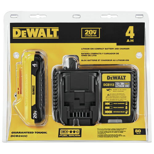 Dewalt 20V MAX Ah Compact Lithium-Ion Battery and Charger