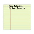 Office Jansan | Universal UNV22000 50-Sheets 8.5 in. x 11 in. Wide/Legal Rule Glue Top Pads - Canary-Yellow (1 Dozen) image number 7