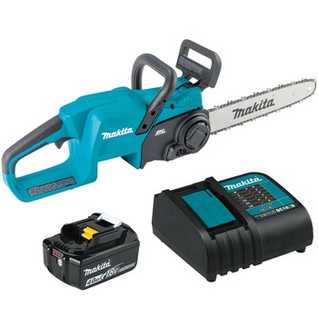 Makita XCU11SM1 18V LXT Brushless Lithium-Ion 14 in. Cordless Chain Saw Kit (4 Ah)