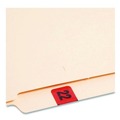 Office Jansan | Smead 68322 0.75 in. x 1.5 in. 22 Yearly End Tab File Folder Labels - Red (500 Labels/Roll) image number 2