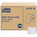 Toilet Paper | Tork 240616 2-Ply Septic Safe Bath Tissue - White (48/Carton) image number 0