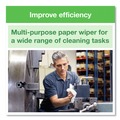 Paper Towels and Napkins | Tork 192126 1-Ply 9 in. x 10.5 in. Basic Paper Wiper - White (24/Carton) image number 1