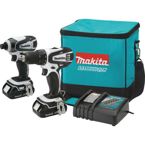Combo Kits | Makita LCT200W 18V Cordless Lithium-Ion 1/2 in. Drill Driver & 1/4 in. Impact Driver Combo Kit image number 0