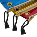 Cases and Bags | Klein Tools 5539CPAK 3-Piece Assorted Canvas Zipper Bags - Red, Blue, Yellow image number 2