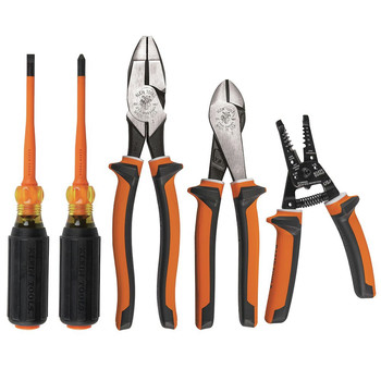 Klein Tools 94130 5-Piece 1000V Insulated Tool Kit