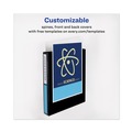 Office Jansan | Avery 79699 Heavy-Duty 1 in. Capacity 11 in. x 8.5 in. 3 Ring View Binder with DuraHinge and One Touch EZD Rings - Black image number 4
