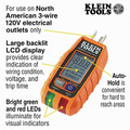 Klein Tools RT250 LCD Display GFCI Outlet Tester image number 1