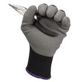 Work Gloves | Kimberly-Clark KCC 97271 KleenGuard G40 Multi-Purpose Latex Coated Gloves - Size 8, Black/Gray (12 Pairs/Pack) image number 3