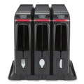 Cutlery | Dixie SSW3D85 SmartStock 12.44 in. x 11.17 in. x 10.5 in. Wrapped Cutlery Dispenser - Black (1/Carton) image number 3