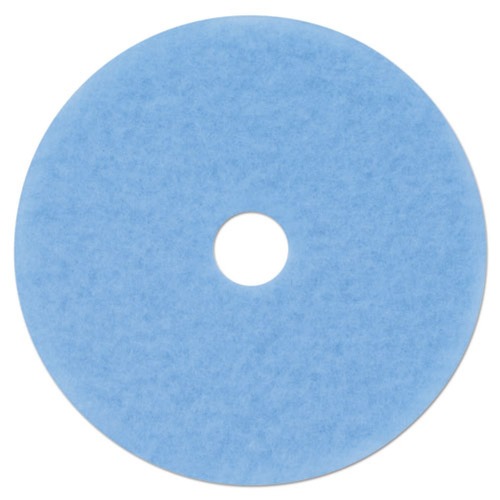  | 3M 59829 21 in. Diameter 3050 Hi-Performance Burnish Pad - Sky Blue (5/Carton) image number 0