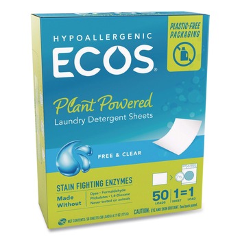 ECOS Liquidless Laundry Detergent Sheets - Free and Clear