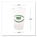 Cups and Lids | Eco-Products EP-CC20-GS GreenStripe 20 oz. Renewable and Compostable Cold Cups - Clear (1000/Carton) image number 3