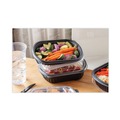 Food Trays, Containers, and Lids | Pactiv Corp. 0CN846160000 EarthChoice MealMaster 8.13 in. x 6.5 in. x 1 in. 16 oz. Plastic Container - Black (252/Carton) image number 5