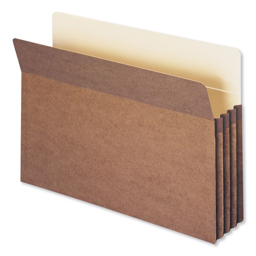 Office Jansan | Smead 74805 3.5 in. Expansion Redrope Drop Front File Pockets - Legal, Redrope (50/Box) image number 0