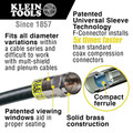 Cable and Wire Cutters | Klein Tools VDV026-211 Coax Cable Installation Kit with Zipper Pouch image number 9