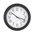 Office Jansan | Universal UNV10451 12 in. Diameter Cordless Whisper Quiet Clock - Black image number 0