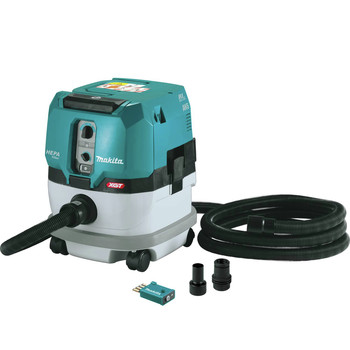 VACUUMS | Makita GCV02ZU 40V max XGT Brushless Lithium-Ion 2.1 Gallon Cordless AWS HEPA Filter Dry Dust Extractor (Tool Only)