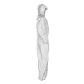 Bib Overalls | Ansell KCC 46115 A30 Elastic-Back and Cuff Hooded Coveralls - Double Extra Large, White (25/Carton) image number 1