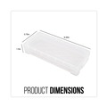 Pencils | Advantus 40309 8.25 in. x 3.75 in. x 1.5 in. Super Stacker Pencil Box - Clear image number 2