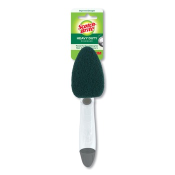 Scotch-Brite 2.5 in. x 9.5 in. Soap-Dispensing Dishwand - Yellow/Green (4/Carton)