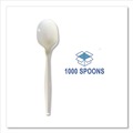 Food Service | Boardwalk BWKSOUPMWPP 4.86 in. Mediumweight Polypropylene Soup Spoon Cutlery - White (1000/Carton) image number 5