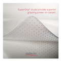 Cleaning & Janitorial Supplies | Deflecto CM14112AM Medium Pile Carpet Lipped 48 in. x 36 in. Antimicrobial Chair Mat - Clear (1/Carton) image number 5