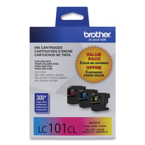 Office Jansan | Brother LC1013PKS LC1013PKS 300 Page-Yield Innobella Ink - Cyan/Magenta/Yellow (3/Pack) image number 0
