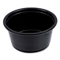  | Boardwalk BWKPRTN2BL 2 oz. Polypropylene Souffle/Portion Cups - Black (2500/Carton) image number 0