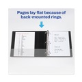 Office Jansan | Avery 79692 Heavy-Duty 2 in. Capacity 11 in. x 8.5 in. 3 Ring View Binder with DuraHinge and One Touch EZD Rings - Black image number 8