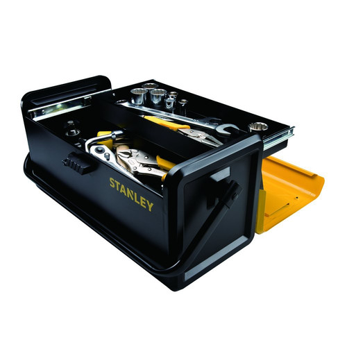 Stanley Stst19501 19 In Metal Tool Box With Auto Slide Drawer