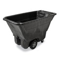 Trash Cans | Rubbermaid Commercial FG9T1400BLA 101-Gallon Structural Foam Tilt Truck with 850-lb. Capacity - Black image number 2