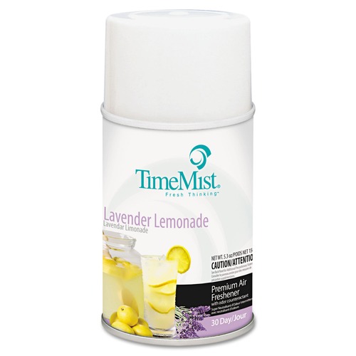  | TimeMist 1042757 5.3 oz. Aerosol Spray Premium Metered Air Freshener Refills - Lavender Lemonade image number 0