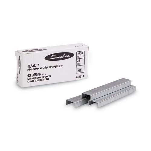 Customer Appreciation Sale - Save up to $60 off | Swingline S7035314E S.F. 13 0.25 in. Leg x 0.5 in. Crown Heavy Duty Steel Staples (1000/Box) image number 0