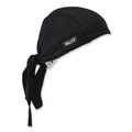 Cooling Gear | Ergodyne 12487 Chill-Its 6615 One Size Fits Most High-Performance Bandana Doo Rag with Terry Cloth Sweatband - Black image number 0