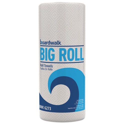 Paper Towels and Napkins | Boardwalk BWK6273 11 in. x 8.5 in. 2-Ply Kitchen Roll Towel - White (12/Carton) image number 0