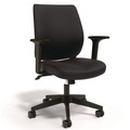 Office Chairs | Alera ALEWX4217 17.13 in. to 20.83 in. Seat Height Supports Up to 275 lbs. Wessex Ergonomic Fabric Task Chair - Black image number 0