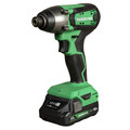 Impact Drivers | Metabo HPT WH18DFXM 18V MultiVolt Brushed Lithium-Ion 1/4 in. Cordless Impact Driver Kit (2 Ah) image number 2